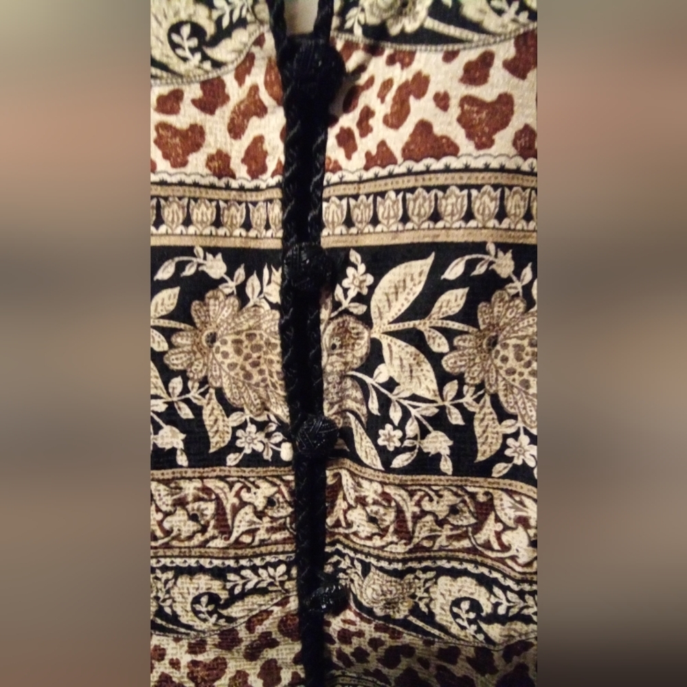 Papell Vintage Patterned Jacket - Picture 4 of 4